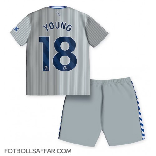 Everton Ashley Young #18 Tredje Dräkt Barn 2023-24 Kortärmad (+ Korta byxor)